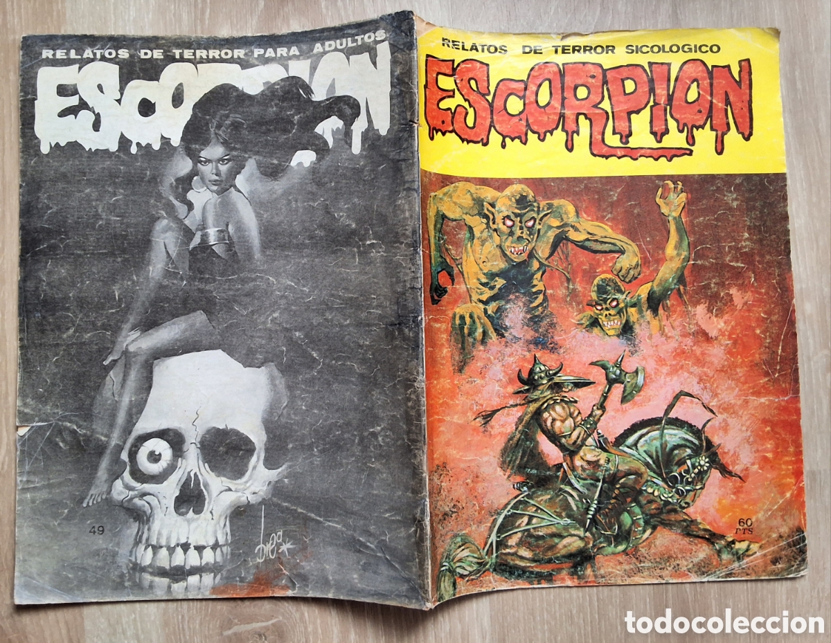 C&oacute;mics: Escorpion relatos de terror sicologico n&uacute;mero 49 edita vilmar
