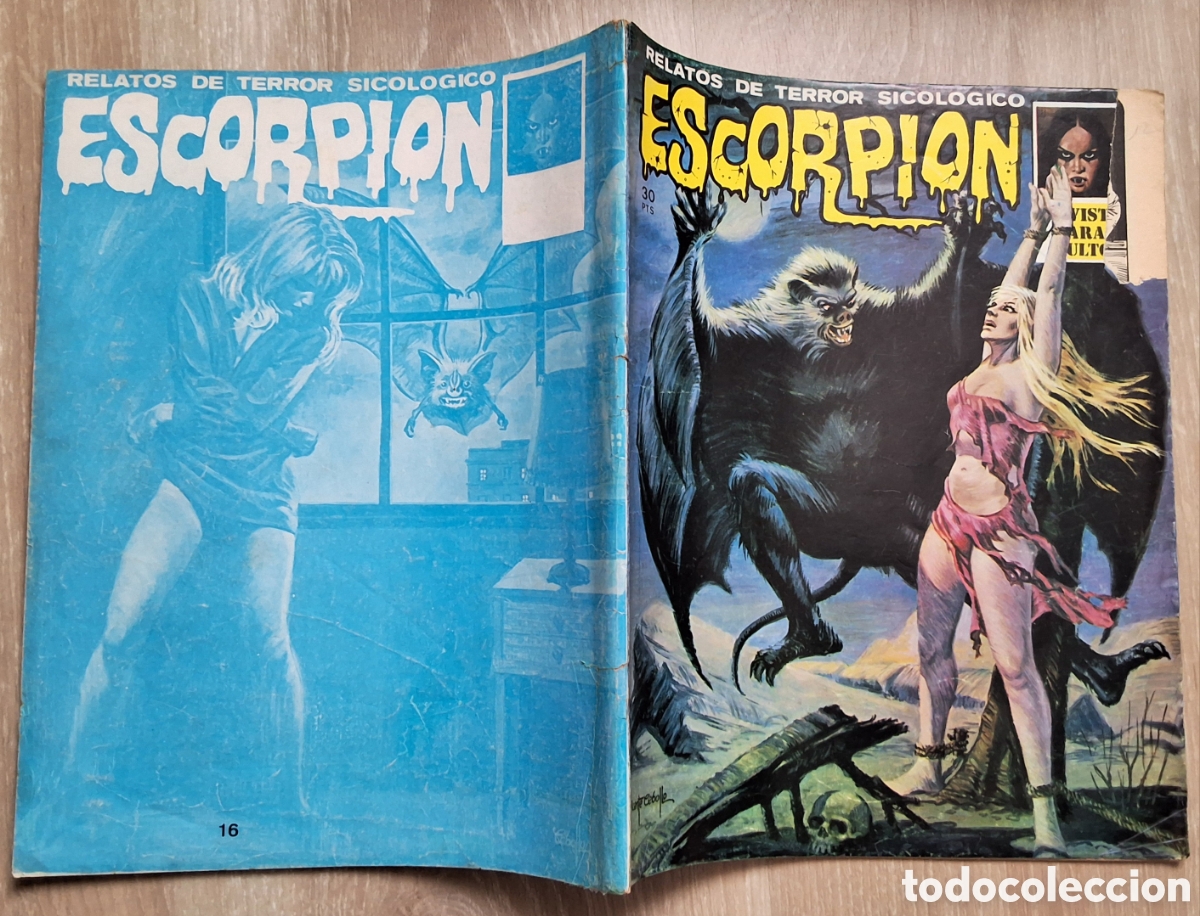C&oacute;mics: Escorpion relatos de terror sicologico comic n&uacute;mero 16 a&ntilde;o 1973 edita vilmar