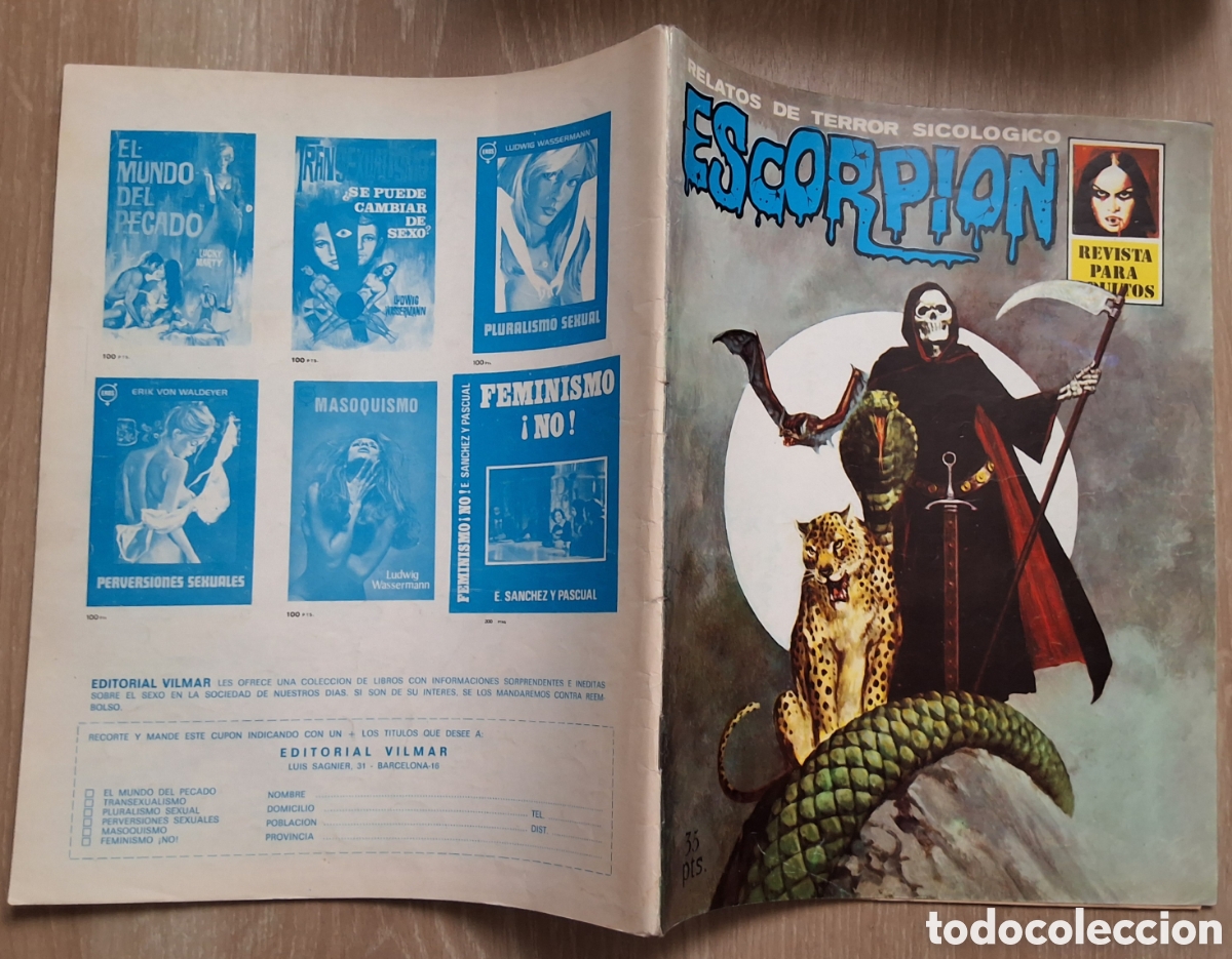 C&oacute;mics: Escorpion relatos de terror sicologico comic n&uacute;mero 26 edita vilmar