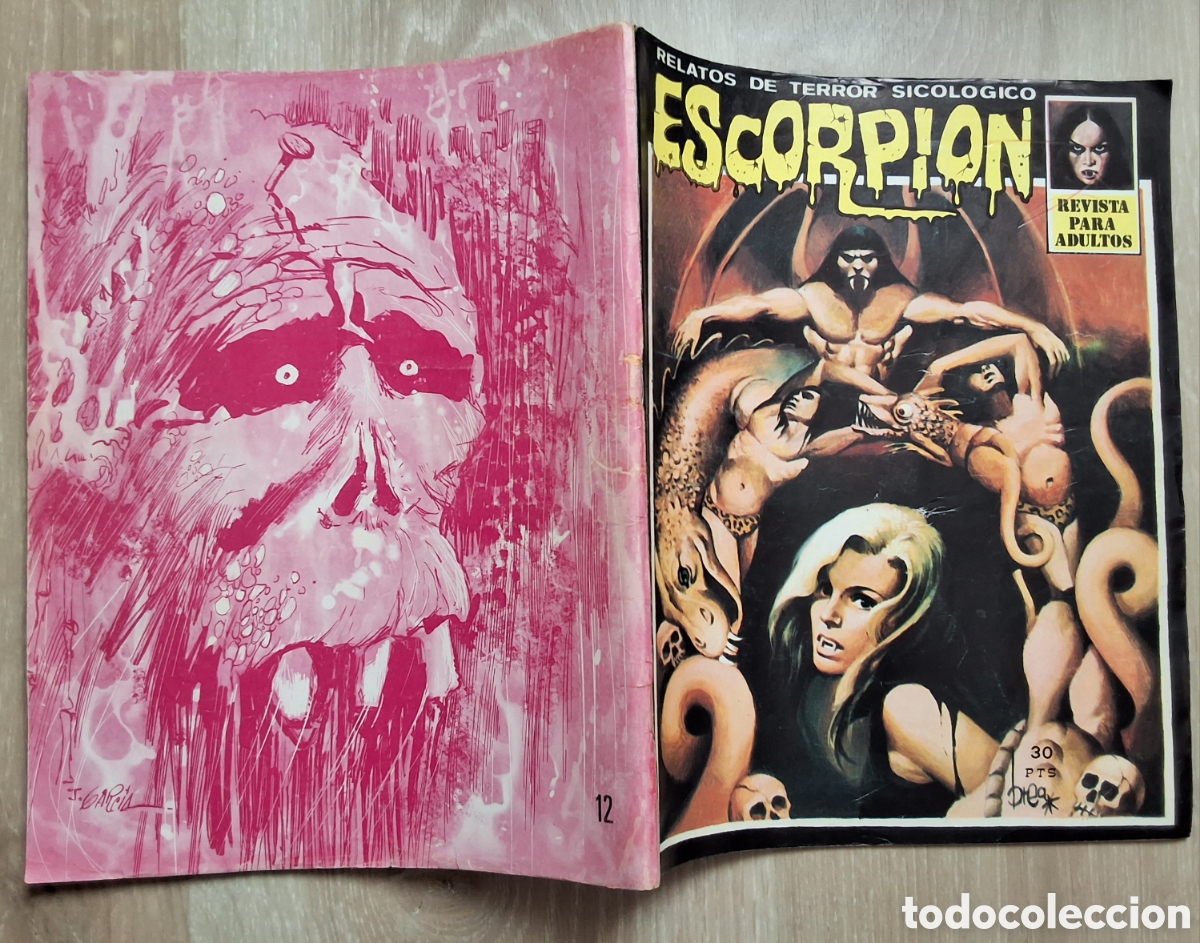 C&oacute;mics: Escorpion relatos de terror sicologico comic n&uacute;mero 12 edita vilmar