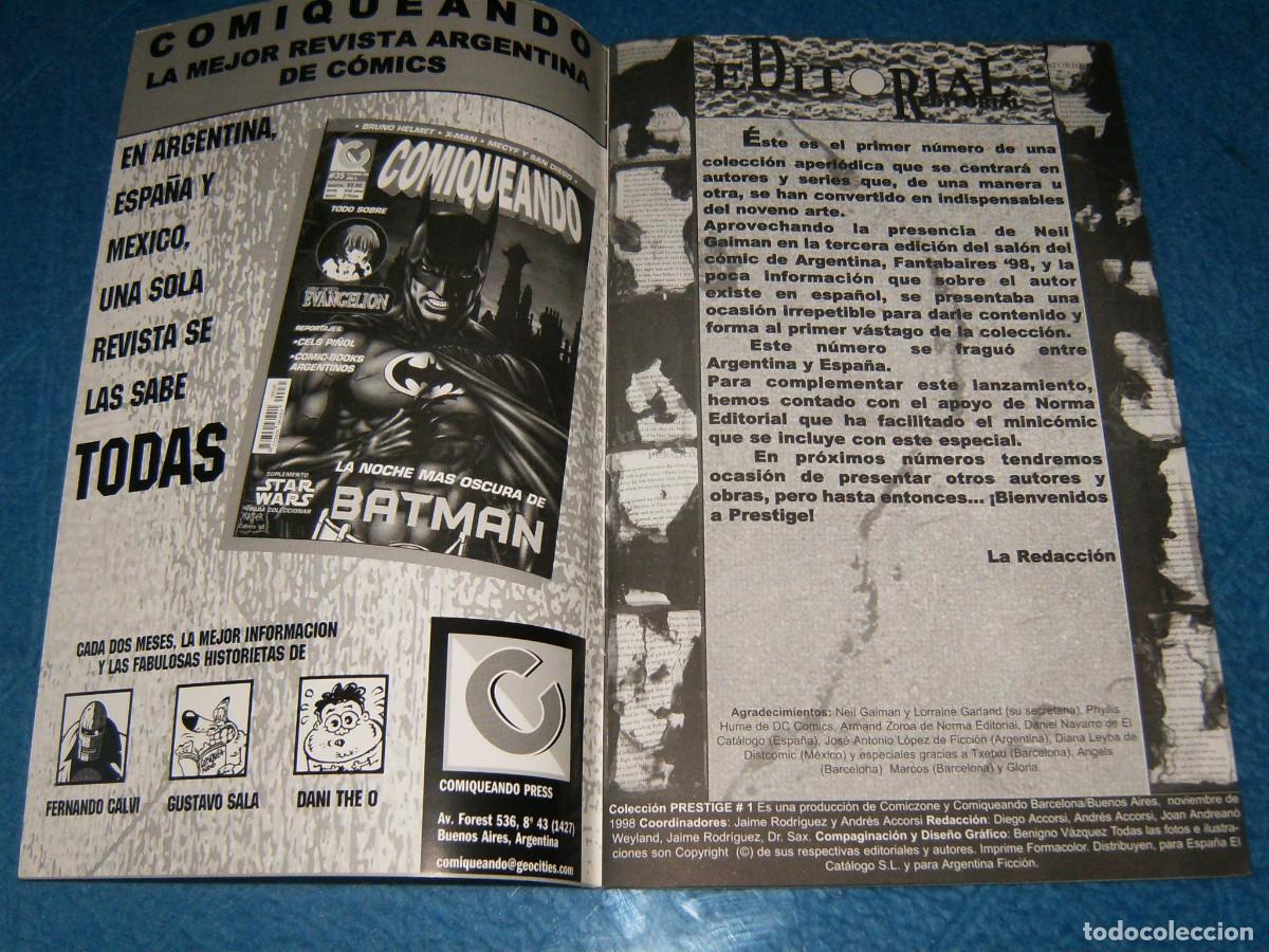 C&oacute;mics: PRESTIGE PRESENTA A NEIL GAIMAN . 1998 - Foto 2