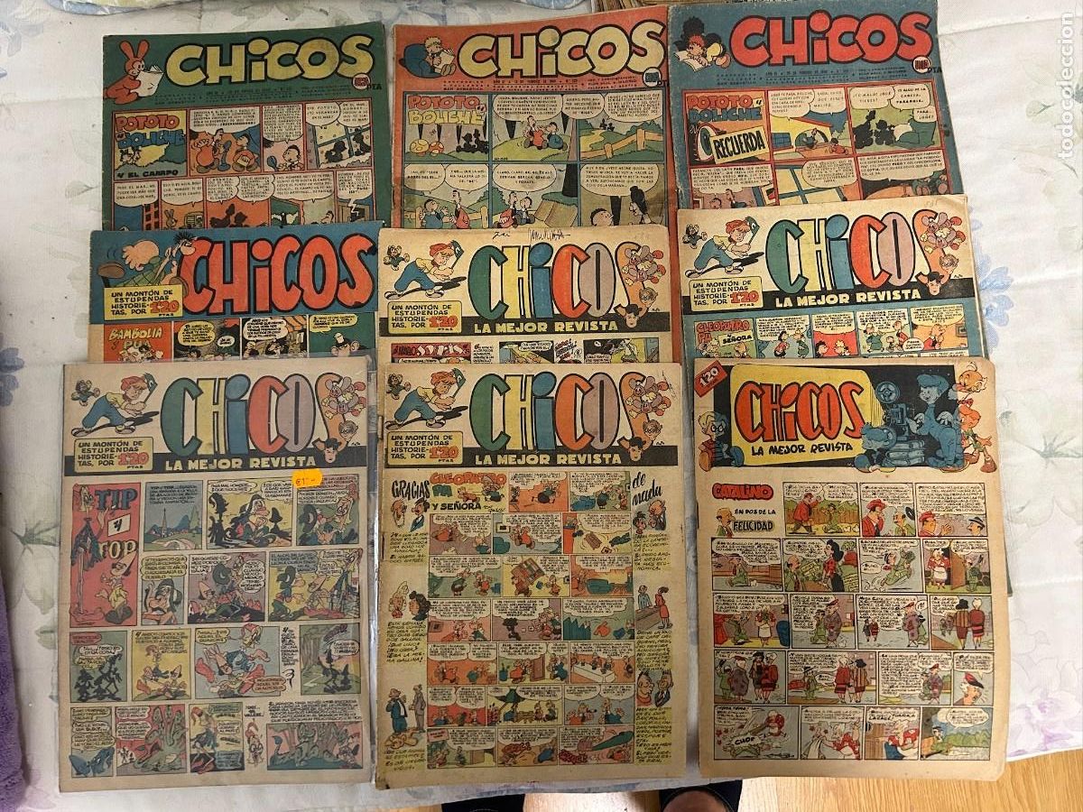 Comics: chicos n&ordm; 521-523-524-534-535-540 y 549 se puede llegar a vender sueltos son 8 numeros
