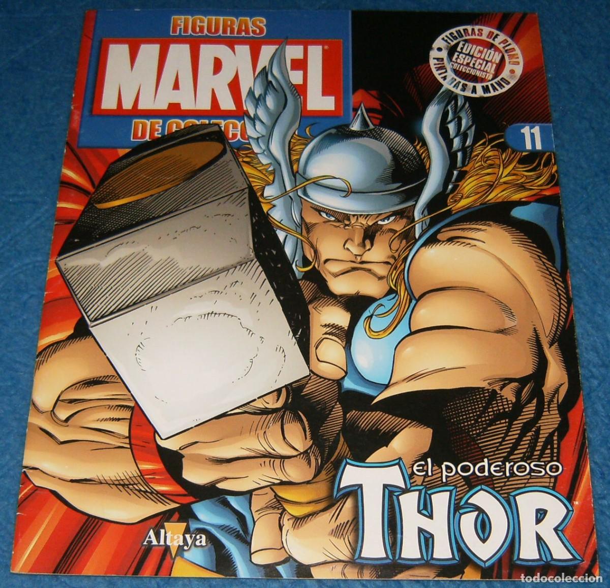 C&oacute;mics: SOLO FASCICULO NO FIGURA . FIGURAS MARVEL DE COLECCION N&ordm; 11 . THOR . ALTAYA