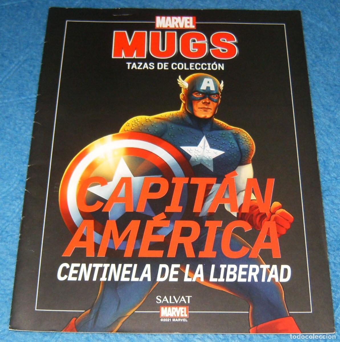 C&oacute;mics: SOLO FASCICULO, NO TAZA . MUGS TAZAS DE COLECCION . CAPITAN AMERICA . SALVAT