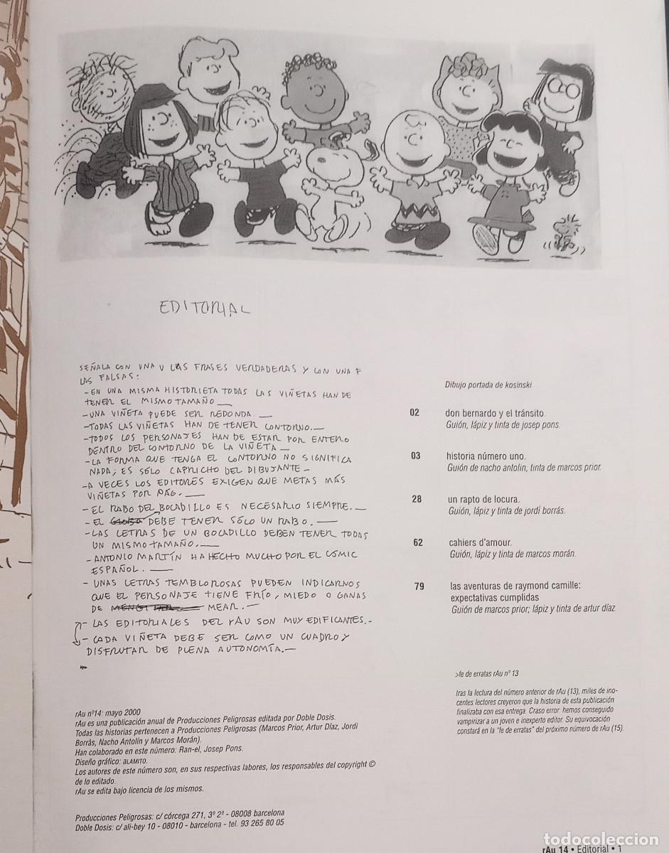 C&oacute;mics: FANZINE - RAU N&ordm; 14 A&Ntilde;O V MAYO 2000 - Foto 4