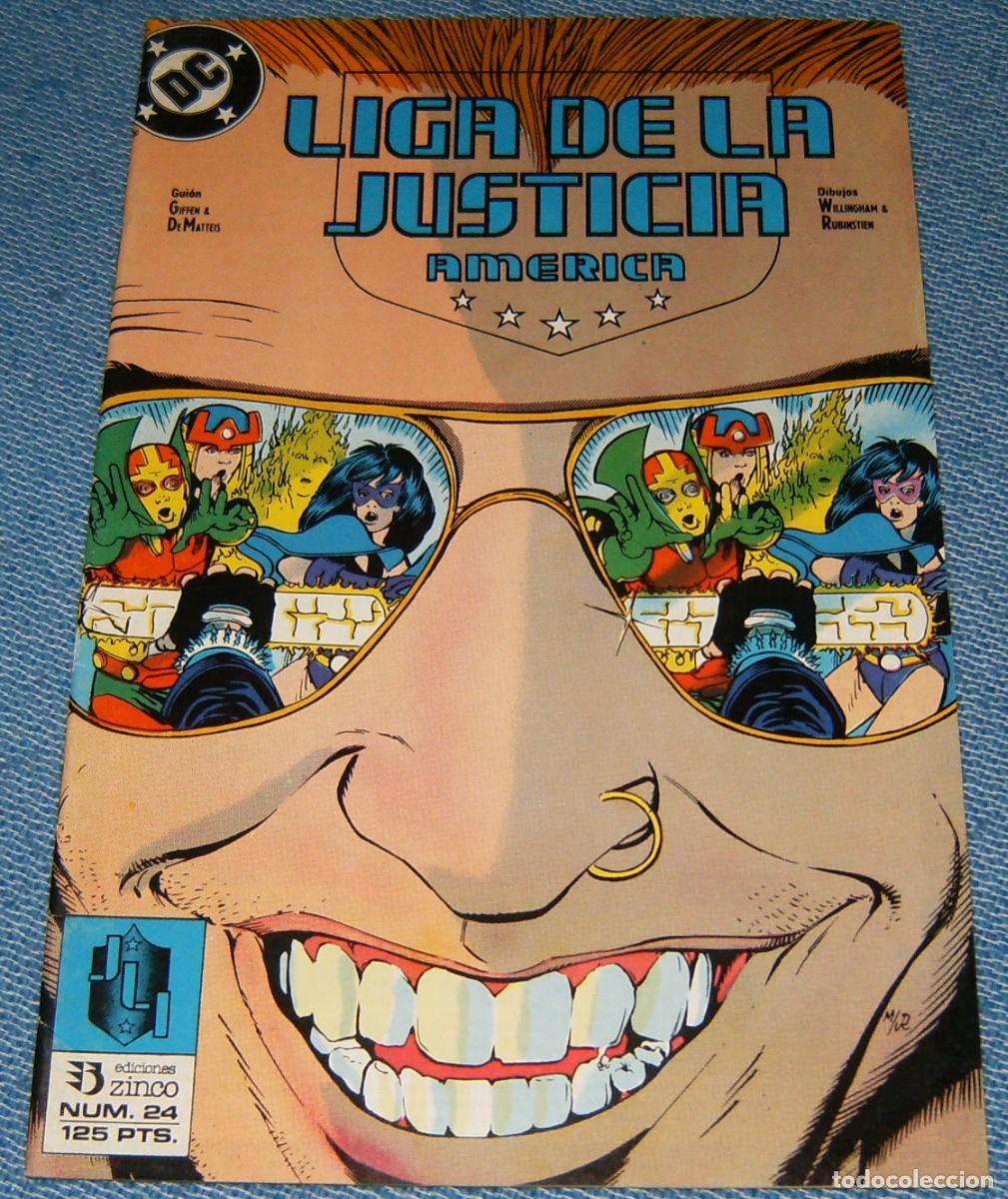C&oacute;mics: LIGA DE LA JUSTICIA AMERICA . JUSTICE LEAGUE . N&uacute;mero 24 . ZINCO . JLA