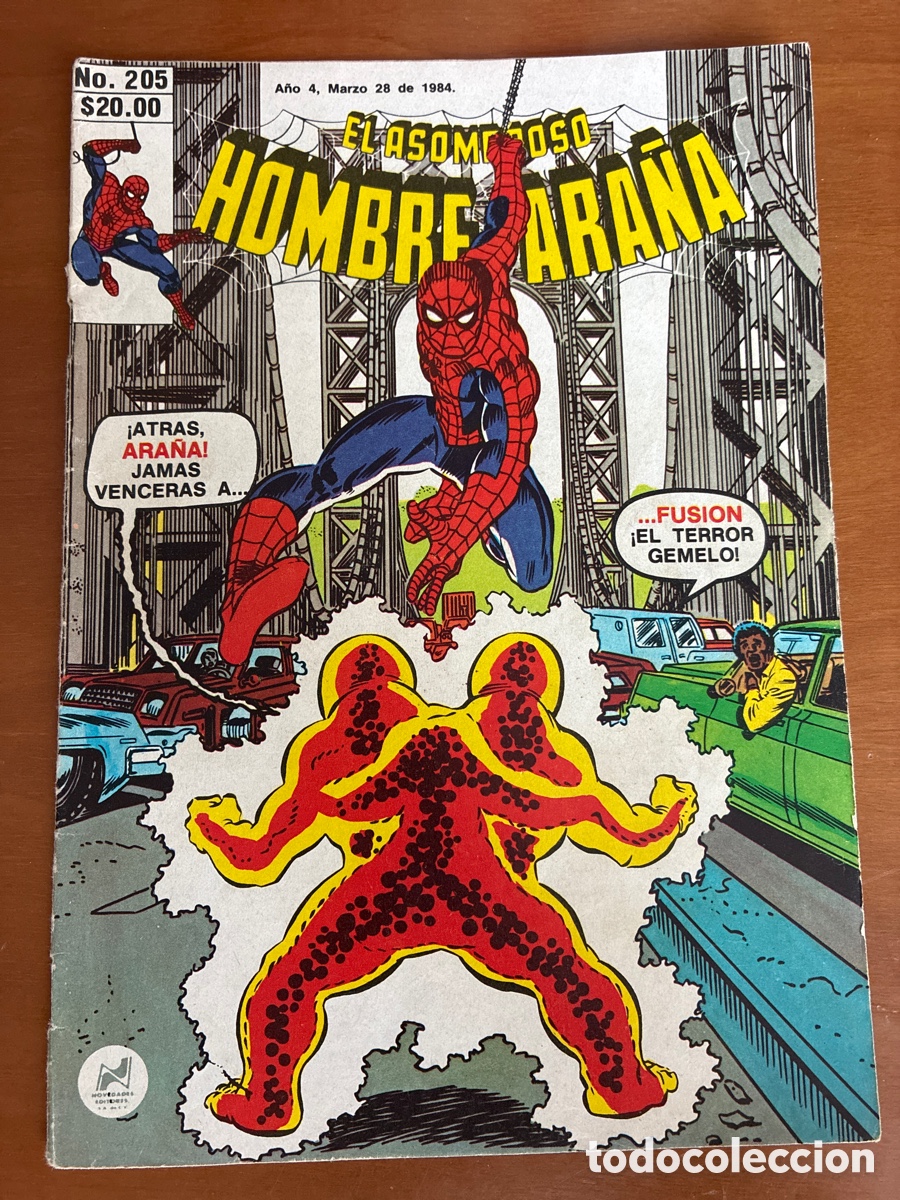 C&oacute;mics: EL ASOMBROSO HOMBRE ARA&Ntilde;A N&Uacute;MERO 205. ROMITA. ED. NOVEDADES M&Eacute;XICO. DIF&Iacute;CIL. RARO.