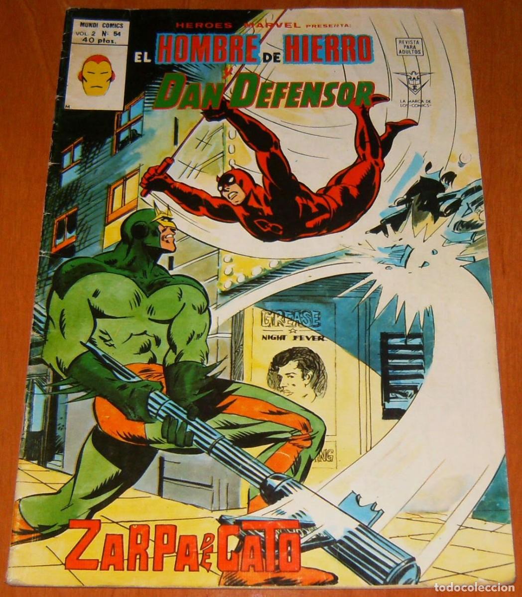 C&oacute;mics: HOMBRE DE HIERRO Y DAN DEFENSOR . HEROES MARVEL PRESENTAN 54 . VERTICE . IRON MAN . DAREDEVIL - Foto 1