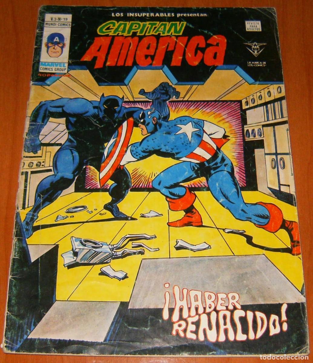 C&oacute;mics: CAPITAN AMERICA . LOS INSUPERABLES PRESENTAN . Volumen 3 . N&uacute;mero 19 . MUNDI COMICS . VERTICE
