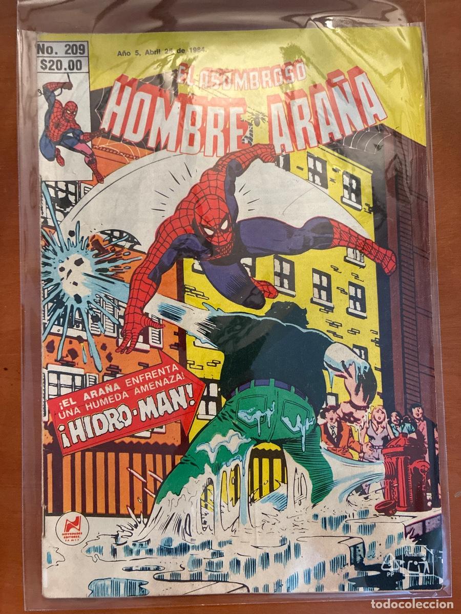 C&oacute;mics: EL ASOMBROSO HOMBRE ARA&Ntilde;A N&Uacute;MERO 209. ED. NOVEDADES M&Eacute;XICO. DIF&Iacute;CIL. RARO.