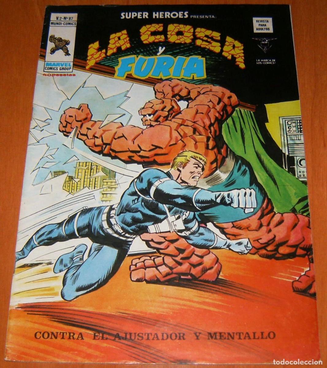 C&oacute;mics: LA COSA Y FURIA . SUPER HEROES PRESENTA . N&uacute;mero 87 . MUNDI COMICS . VERTICE