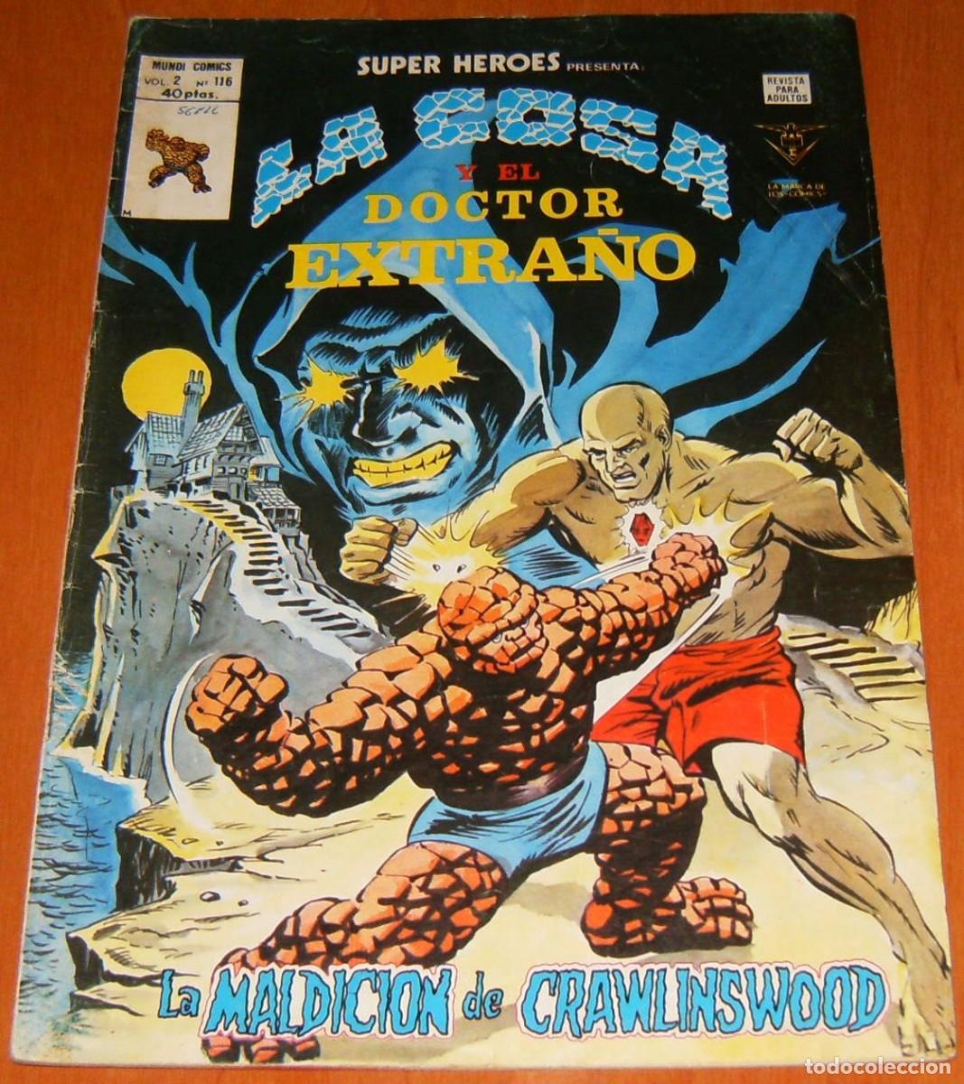 C&oacute;mics: LA COSA Y DOCTOR EXTRA&Ntilde;O . SUPER HEROES PRESENTA . N&uacute;mero 116 . MUNDI COMICS . VERTICE