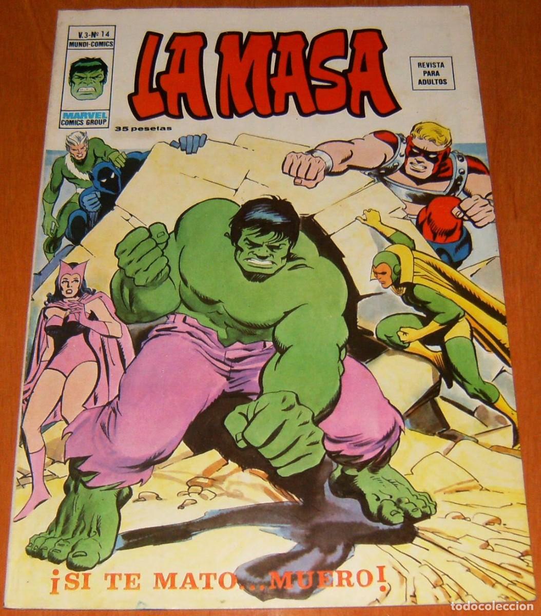 C&oacute;mics: LA MASA . Volumen 3 . N&uacute;mero 14 . MUNDI COMICS . VERTICE . HULK
