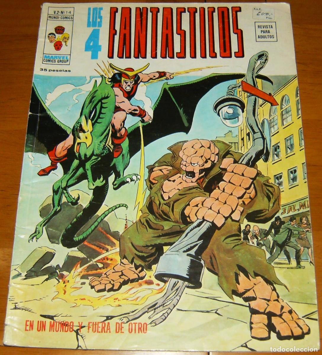 C&oacute;mics: LOS CUATRO FANTASTICOS . Volumen 2 . N&uacute;mero 14 . MUNDI COMICS . VERTICE