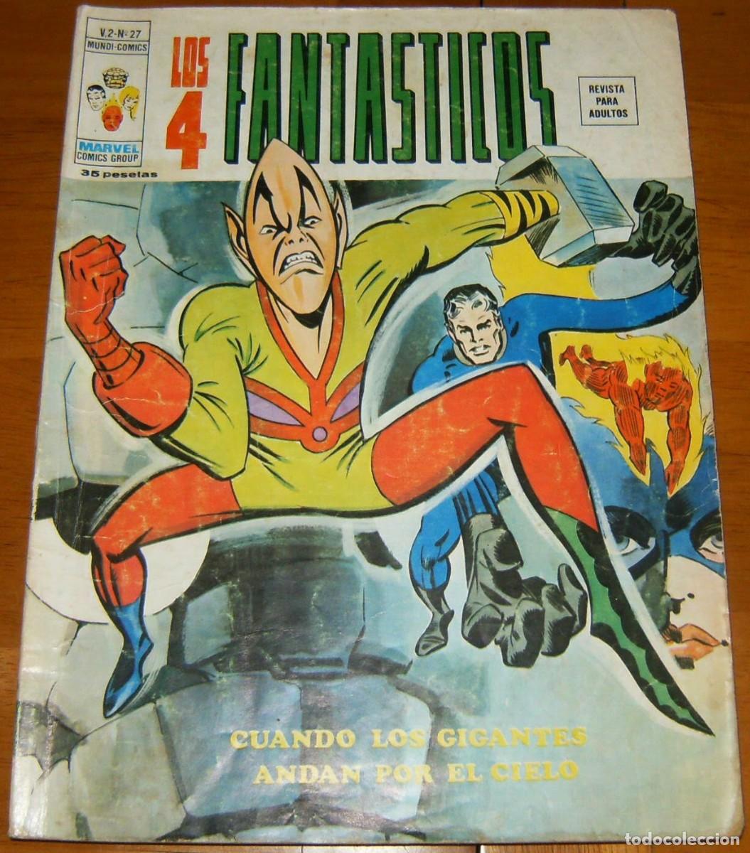 C&oacute;mics: LOS CUATRO FANTASTICOS . Volumen 2 . N&uacute;mero 27 . MUNDI COMICS . VERTICE