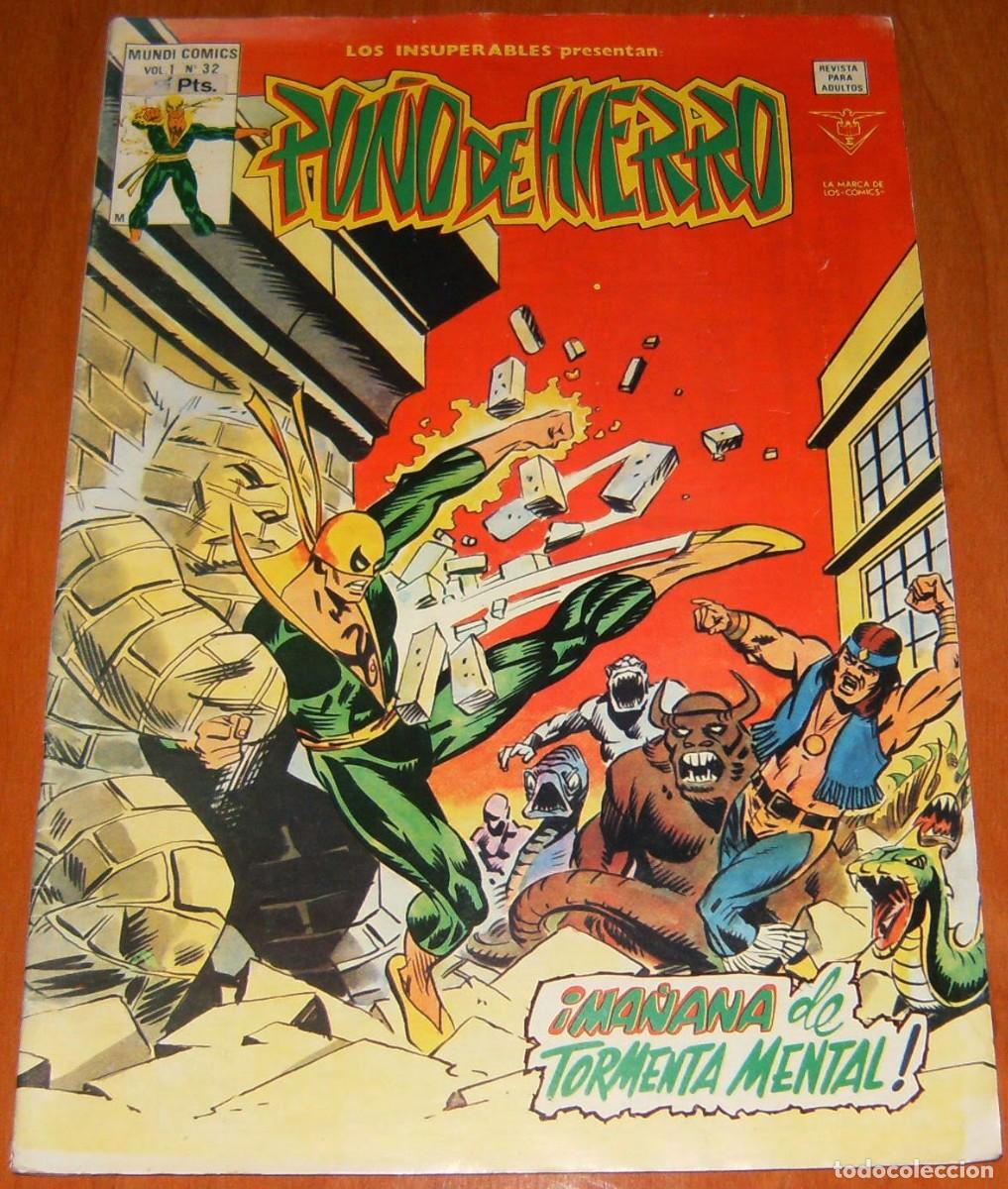 C&oacute;mics: PU&Ntilde;O DE HIERRO . LOS INSUPERABLES PRESENTAN . N&uacute;mero 32 . MUNDI COMICS . VERTICE