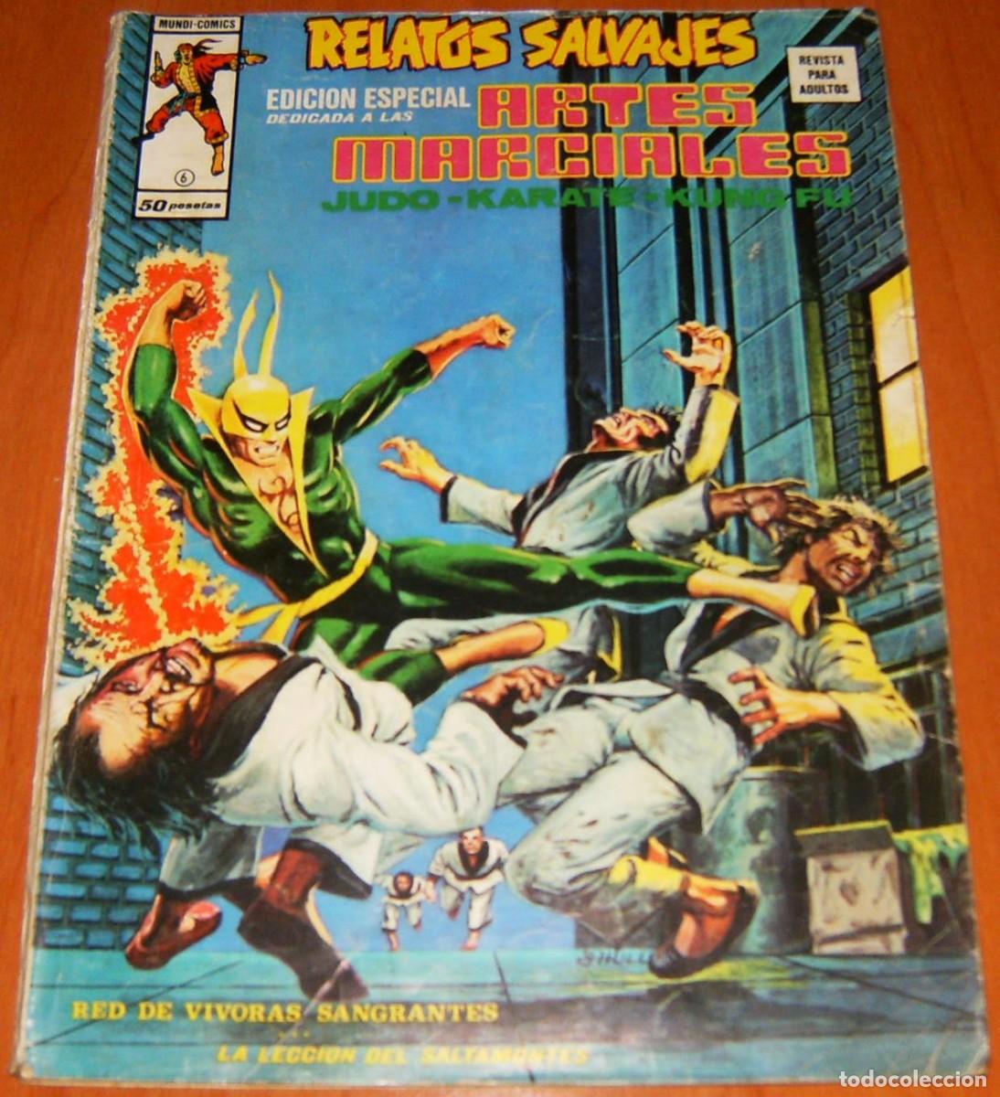 C&oacute;mics: RELATOS SALVAJES . ARTES MARCIALES . N&uacute;mero 6 . MUNDI COMICS . VERTICE