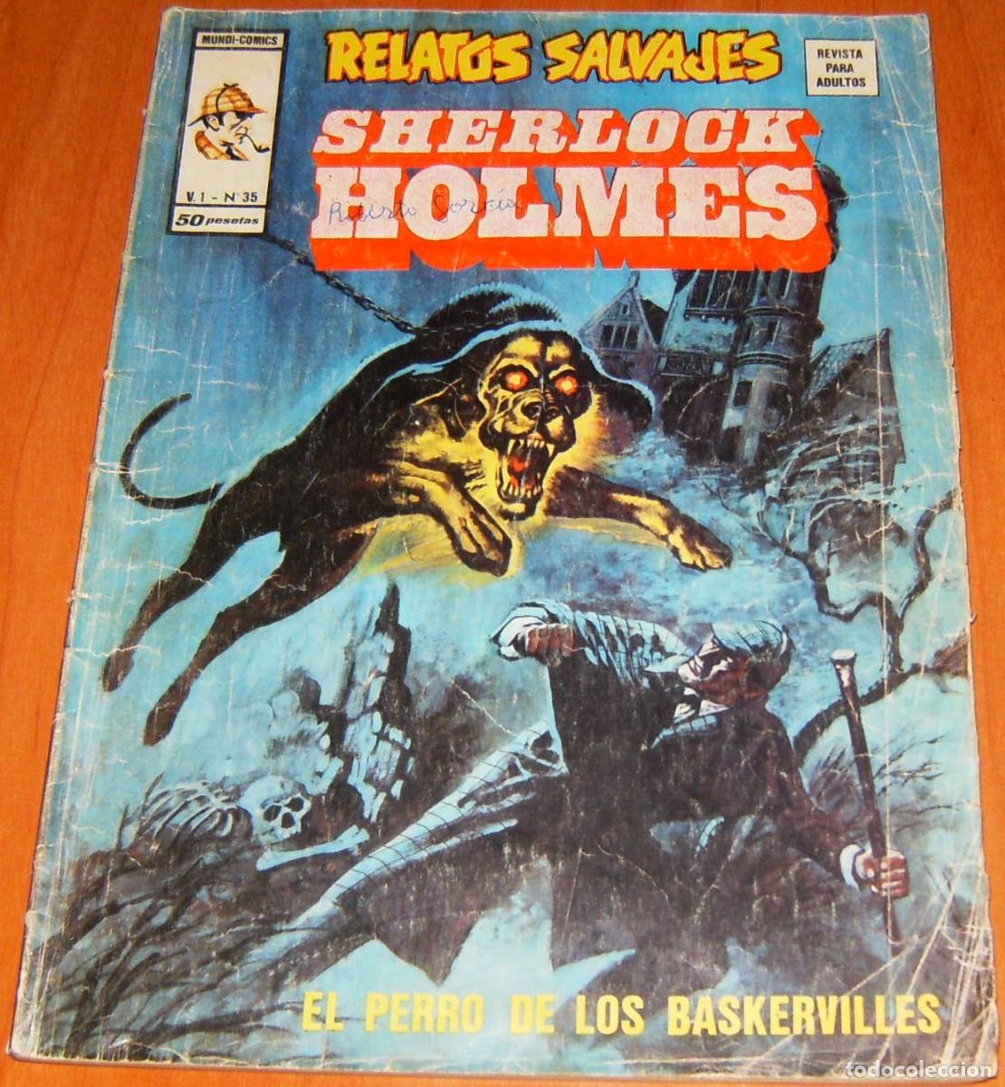 C&oacute;mics: RELATOS SALVAJES . N&uacute;mero 35 . SHERLOCK HOLMES . MUNDI COMICS . VERTICE