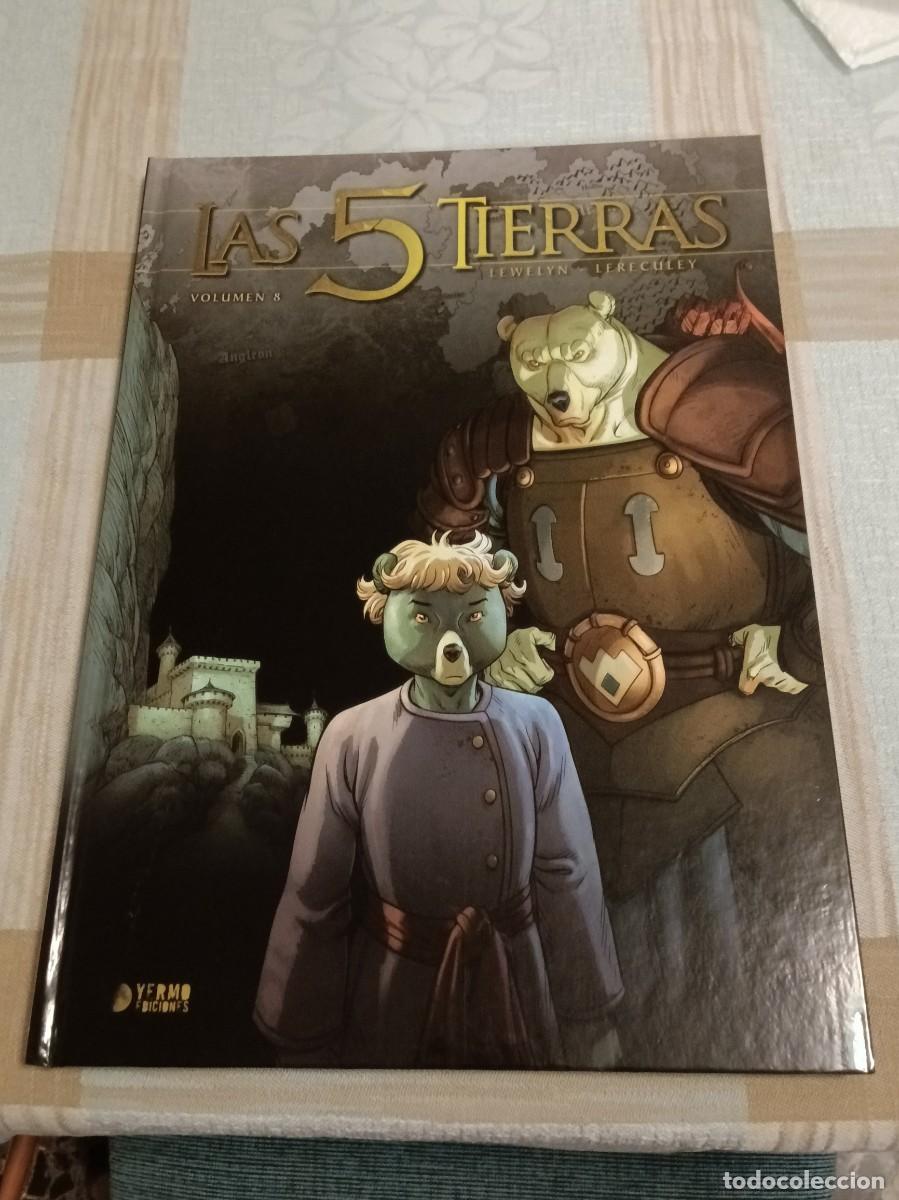 Comics: 9 Tomos LAS CINCO 5 TIERRAS LEWELYN-LERECULEY YERMO EDICIONES TAPA DURA
