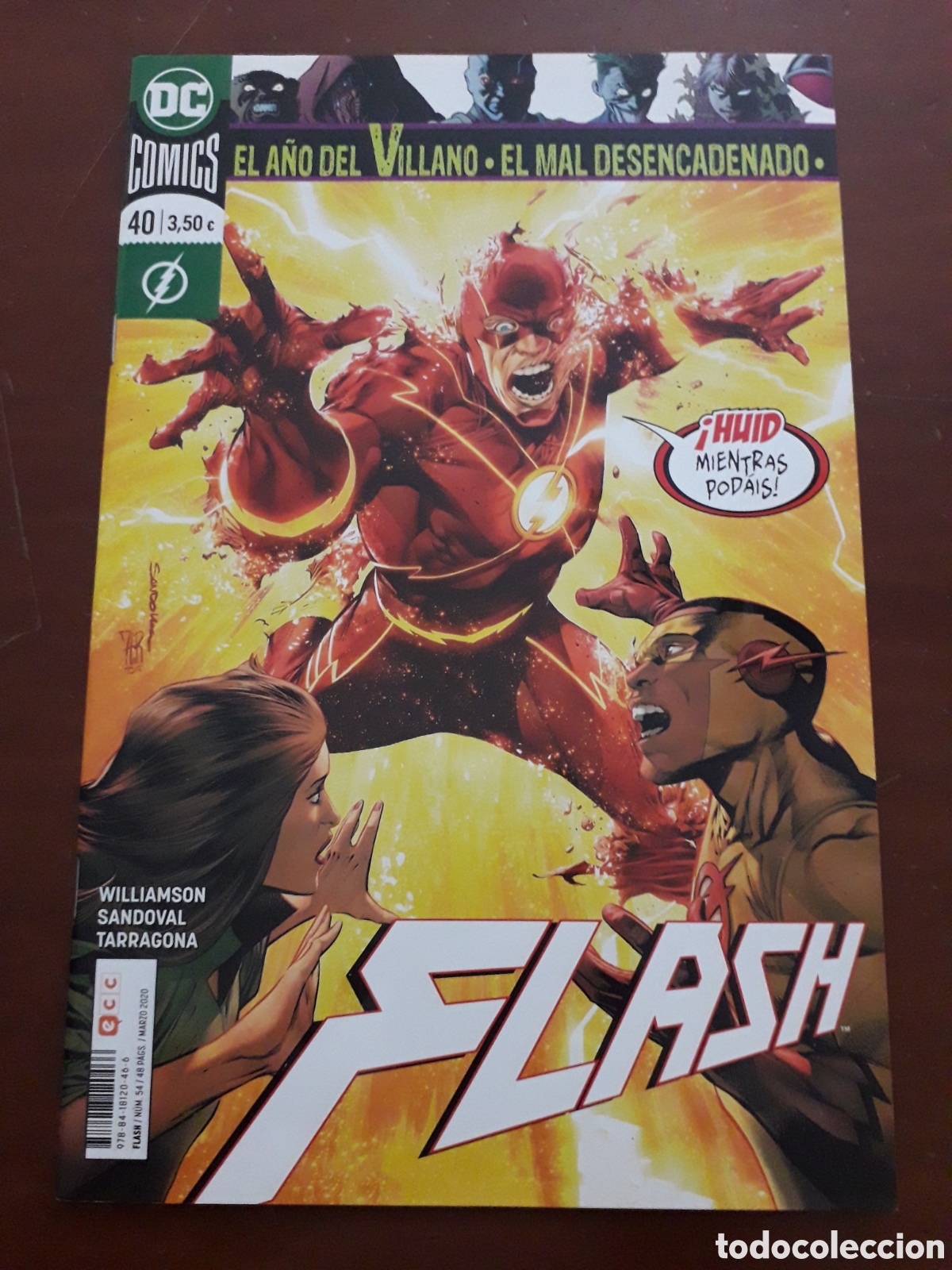 C&oacute;mics: FLASH N&Uacute;MERO 40 / 54. EL A&Ntilde;O DEL VILLANO. EXCELENTE ESTADO - Foto 1