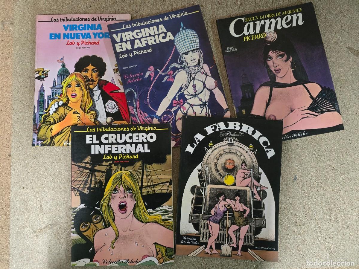 C&oacute;mics: Virginia.Carmen.La Fabrica.Pichard.Lote 5 comics.Distrinovel