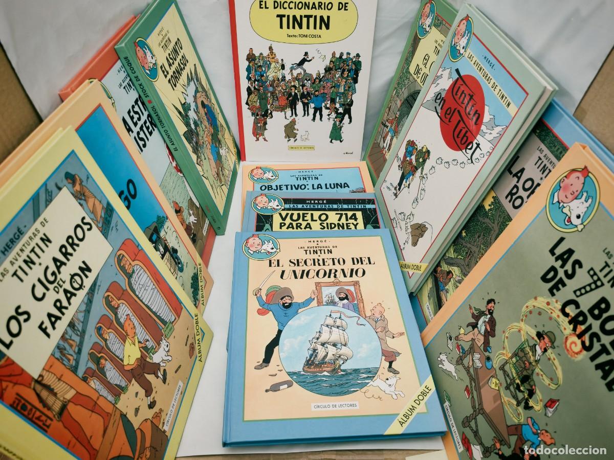 Comics: Colecci&oacute;n completa Tint&iacute;n: &Aacute;lbum doble de C&iacute;rculo de Lectores (11 Tomos dobles + Diccionario Tint&iacute;n)