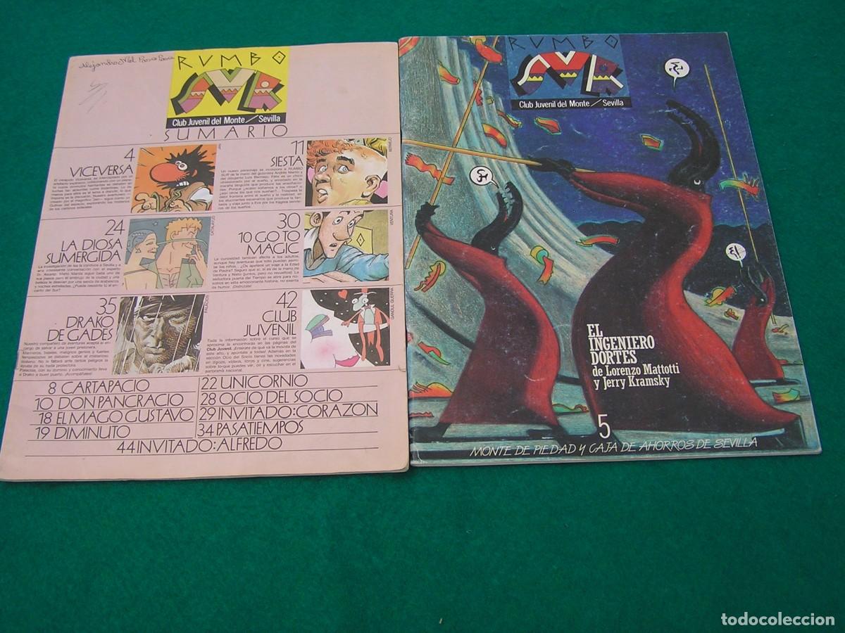 C&oacute;mics: Revista juvenil de comics RUMBO SUR N&ordm;5. Gran formato. A&ntilde;o 1985. + Revista N&ordm;3 sin portadas.