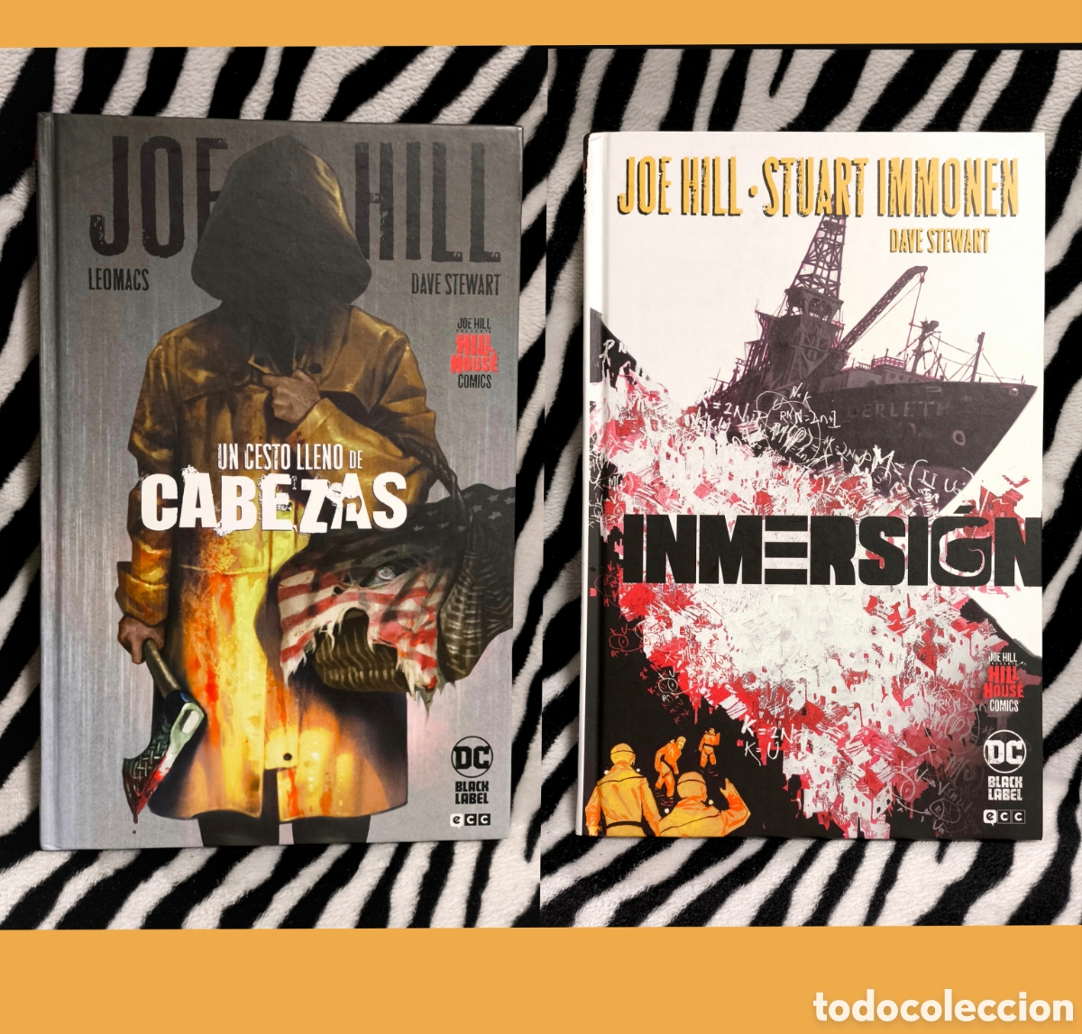 C&oacute;mics: Lote Joe Hill - Un cesto lleno de cabezas + Inmersi&oacute;n - (ECC / DC Black Label) Hill House comics