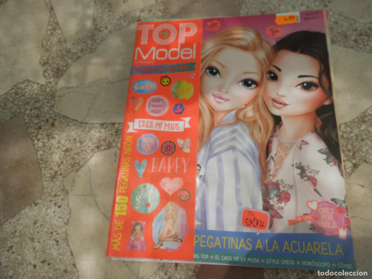 C&oacute;mics: top model , revista creativa 03/2017, con pegatinas, poster, elfo fantastico,