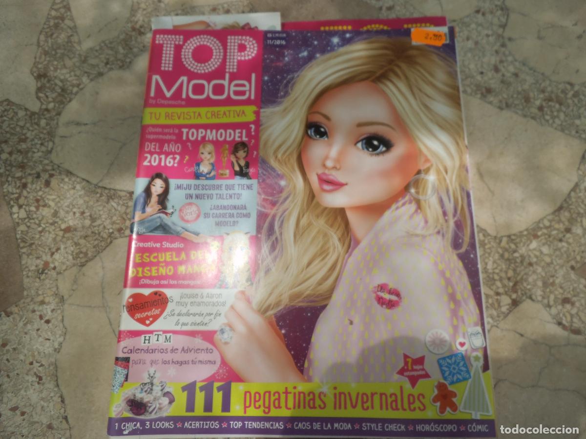 C&oacute;mics: top model , revista creativa 11/2016,con poster, pegatinas, escuela de dise&ntilde;o manga, calendarios