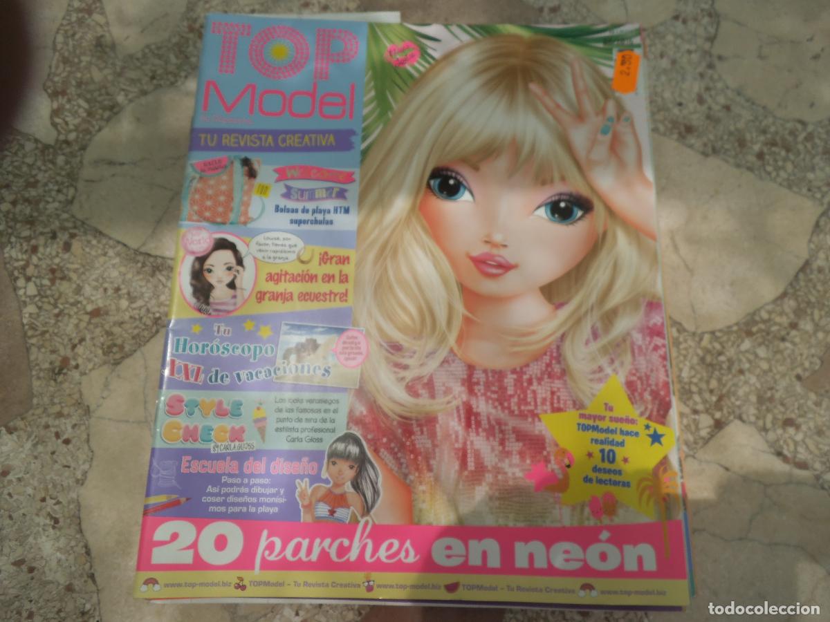 C&oacute;mics: top model , revista creativa 8/2016,con poster, 20 parches fosforecente neon, creative studio