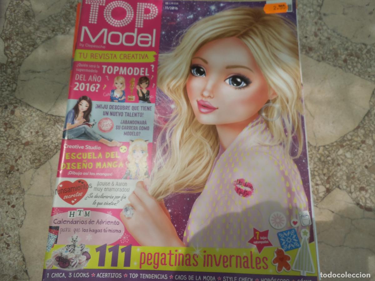 C&oacute;mics: top model , revista creativa 11/2016,con poster, 111 pegatinas invernales, calendarios de adviento