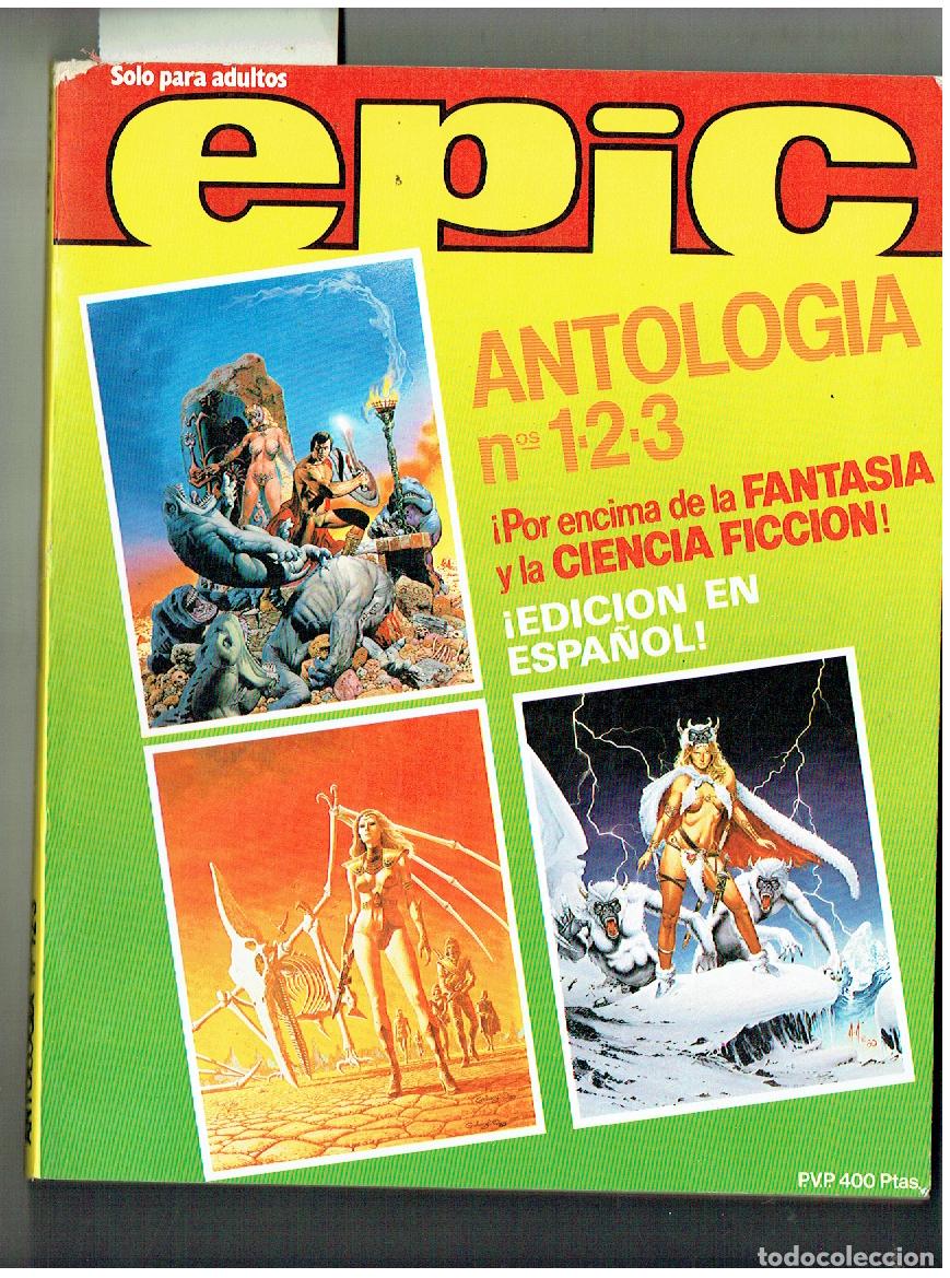 C&oacute;mics: EPIC. ANTOLOGIA N&ordm; 1.2.3. RETAPADO. DISTRINOVEL, 1982. (B/39.3 RUM)