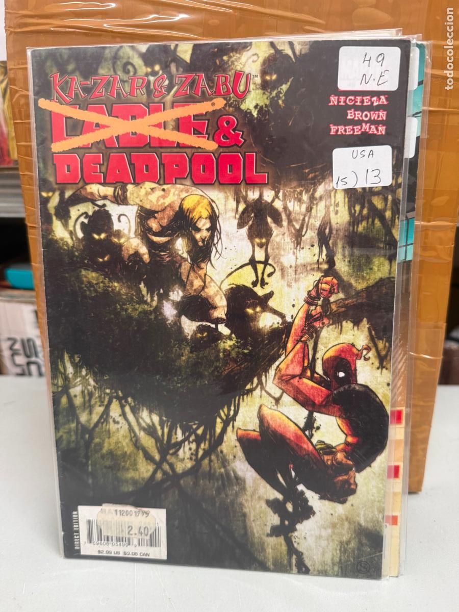 C&oacute;mics: ZA-ZAR & ZABU & DEADPOOL NUMERO 49 EN INGLES - Foto 1