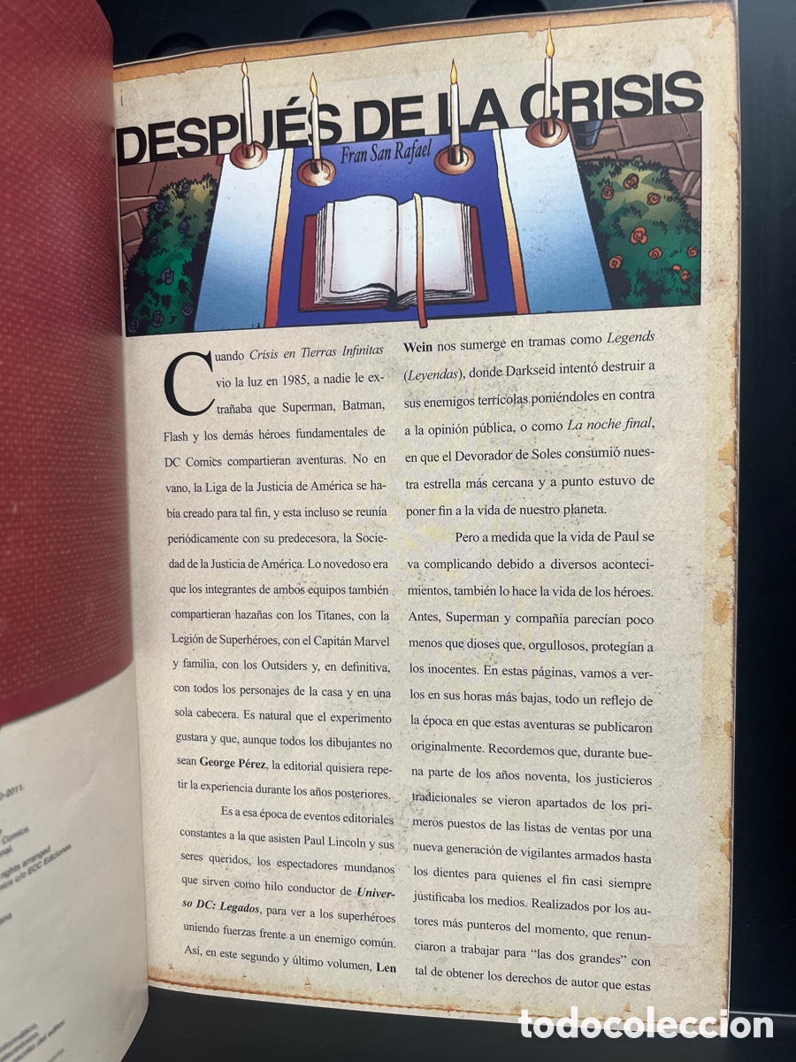 C&oacute;mics: LEGADOS N.2 HISTORIA DEL UNIVERSO DC ECC ( 2012 ) - Foto 3