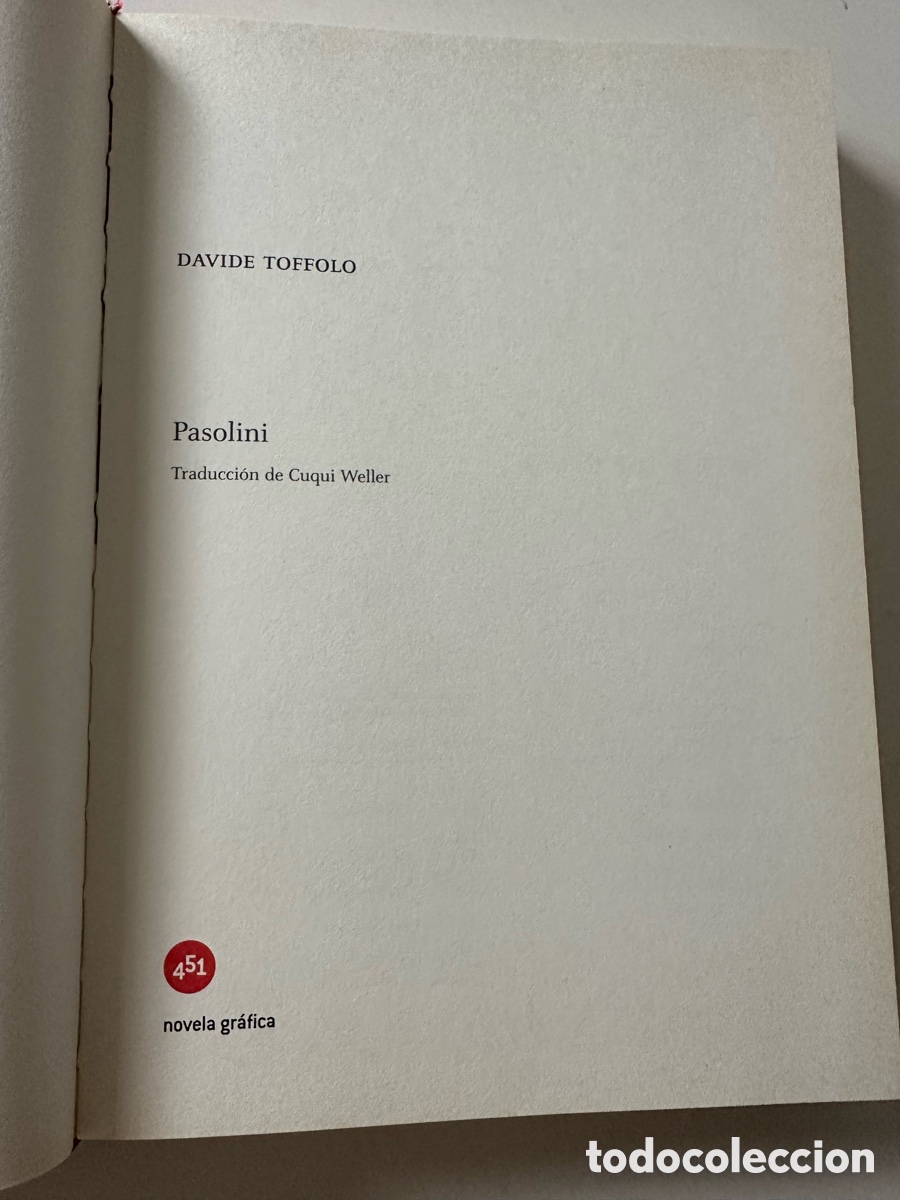 C&oacute;mics: PASOLINI (Novela gr&aacute;fica) - Davide Toffolo - 451 Editores - Foto 4