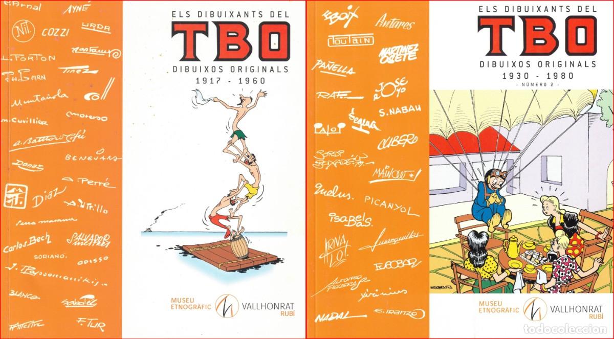 C&oacute;mics: ELS DIBUIXANTS DEL TBO - DIBUIXOS ORIGINALS 1917-1980 Dos volums MUSEU ETNOGRAFIC