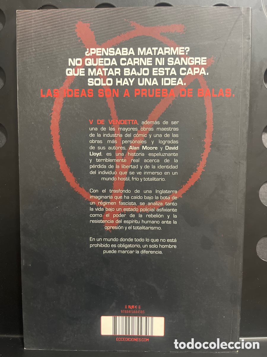 C&oacute;mics: V DE VENDETTA de ALAN MOORE & DAVID LLOYD VERTIGO ECC ( 2017 ) - Foto 2