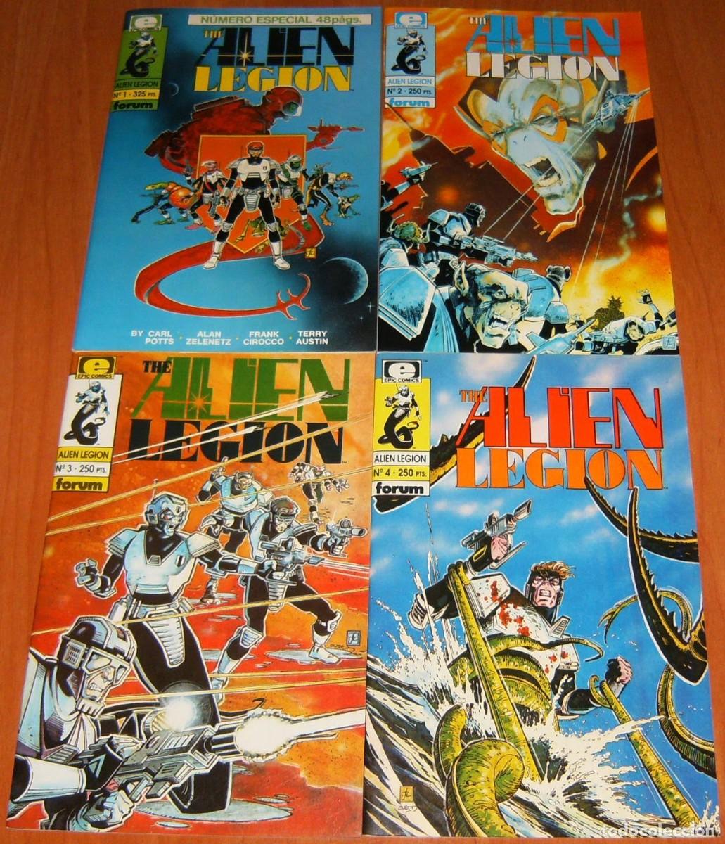 C&oacute;mics: ALIEN LEGI&Oacute;N . 1 2 3 4 . LOTE DE 4 N&Uacute;MEROS . ECLIPSE . FORUM - Foto 1