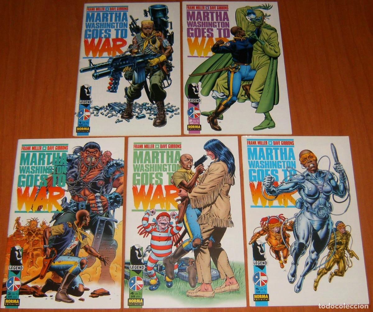 C&oacute;mics: MARTHA WASINGTON GOES TO WAR . COMPLETA, 5 N&Uacute;MEROS . NORMA . FRANK MILLER DAVE GIBBONS