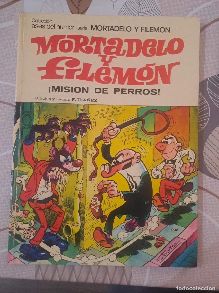 C&oacute;mics: Ases del humor 35, Mortadelo y Filem&oacute;n, misi&oacute;n de perros, primera edici&oacute;n, Bruguera en buen estado