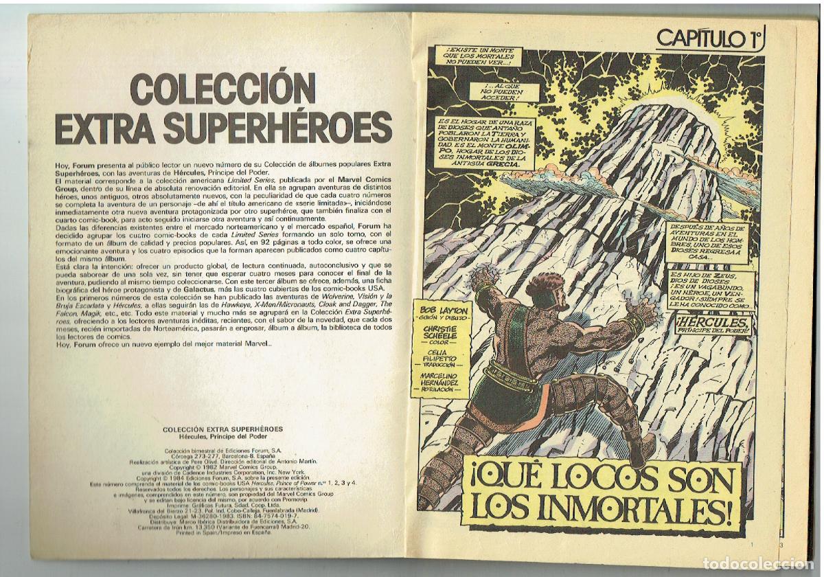 C&oacute;mics: HERCULES. COLECCI&Oacute;N EXTRA SUPERH&Eacute;ROES. N&ordm; 3. FORUM.(B/39.3 RUM) - Foto 3