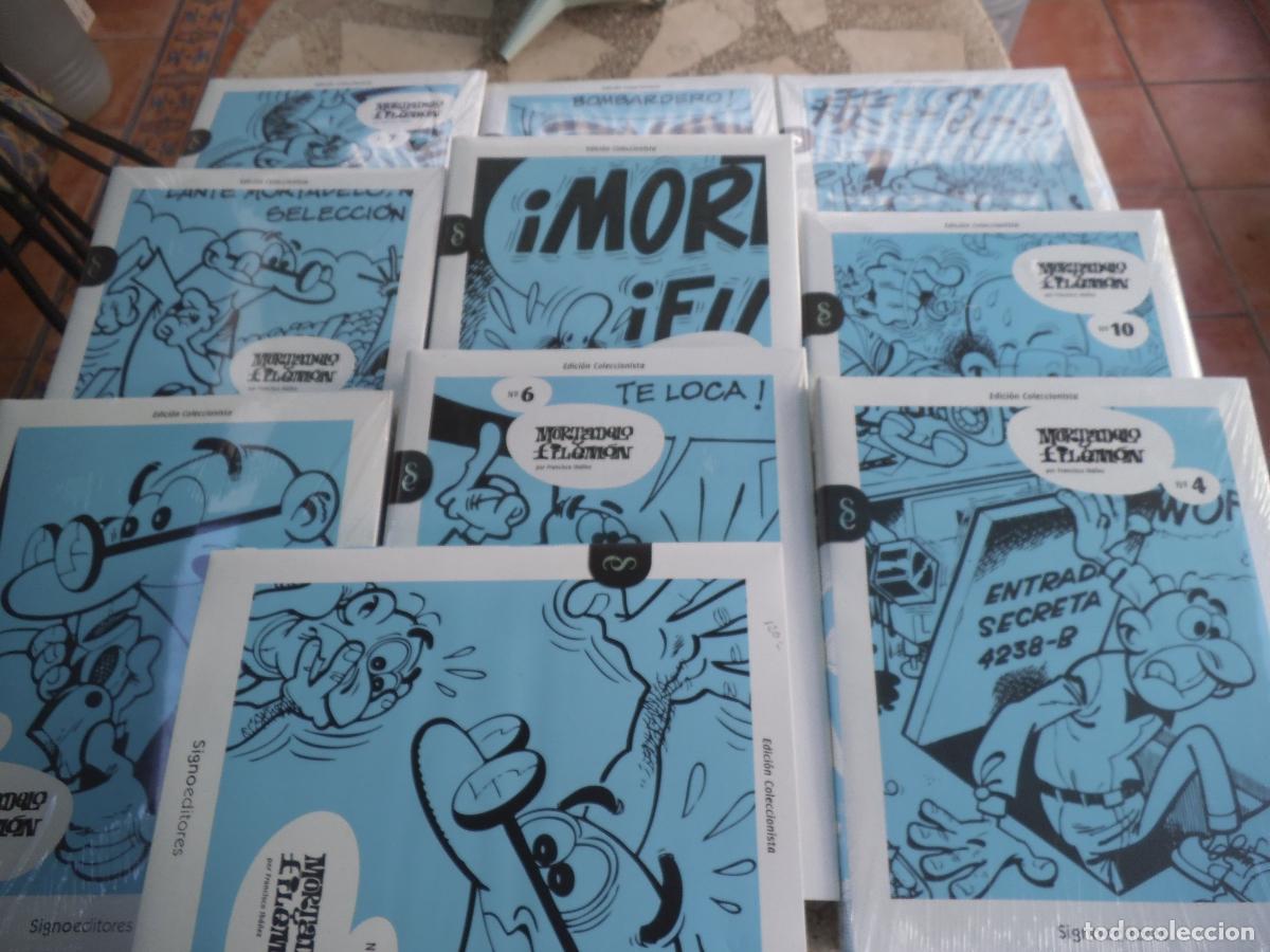 C&oacute;mics: mortadelo y filemon coleccion completa 1 al 10, edicion coleccionista ,signo editores, nueva con cel