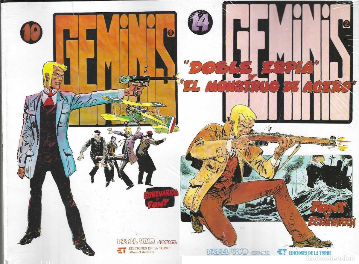 Comics : GEMINIS - ECHEVARRIA / FONT - 2 TOMOS - COMPLETA - PAPEL VIVO - MUY BUEN ESTADO