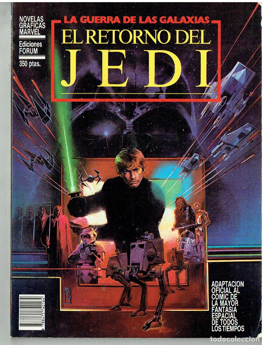 C&oacute;mics: LA GUERRA DE LAS GALAXIAS. EL RETORNO DEL JEDI. NOVELAS GR&Aacute;FICAS MARVEL. FORUM. 1983.(B/39.3 RUM)