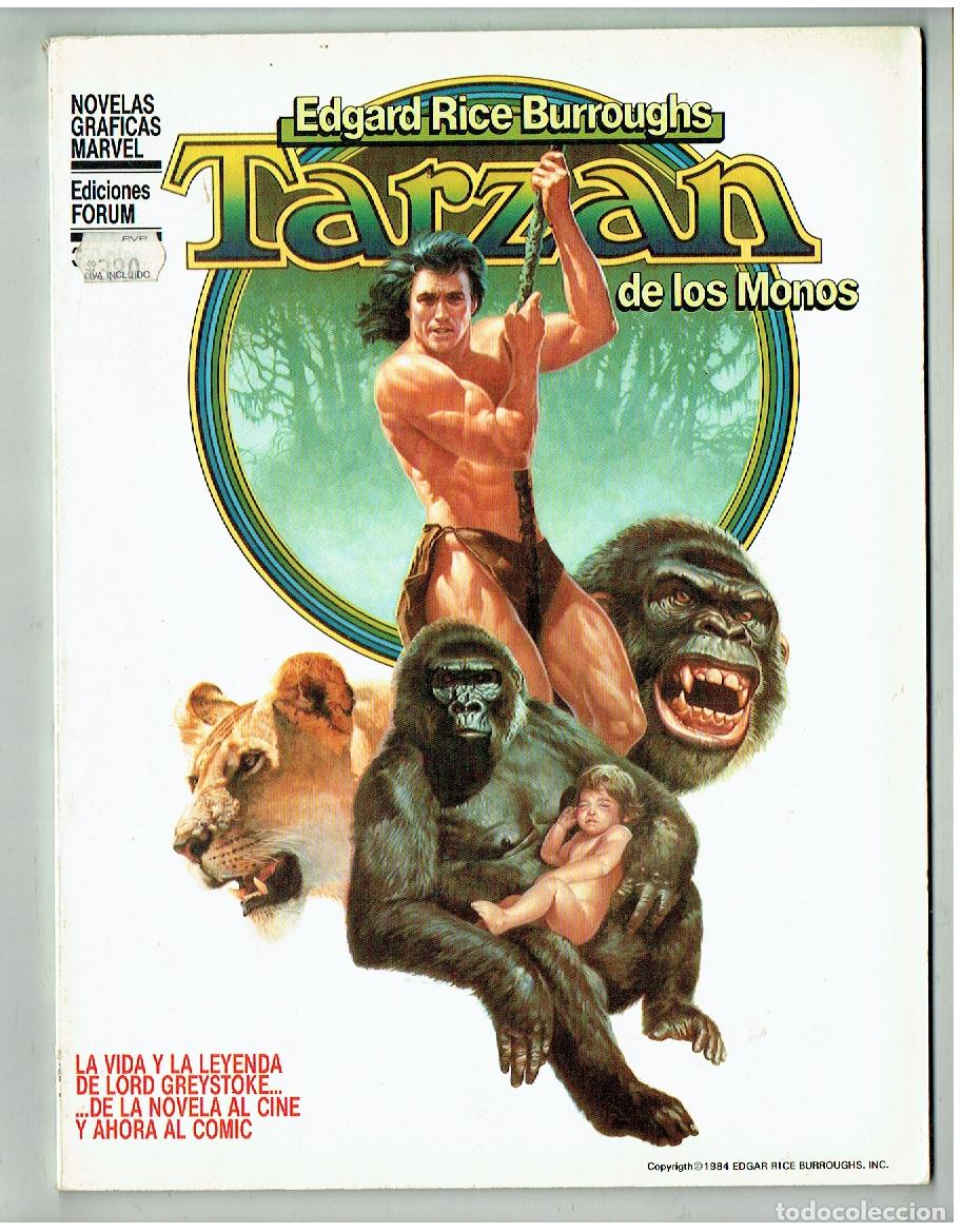 Comics: TARZAN DE LOS MONOS. NOVELAS GR&Aacute;FICAS MARVEL. FORUM. 1984.(B/39.3 RUM)