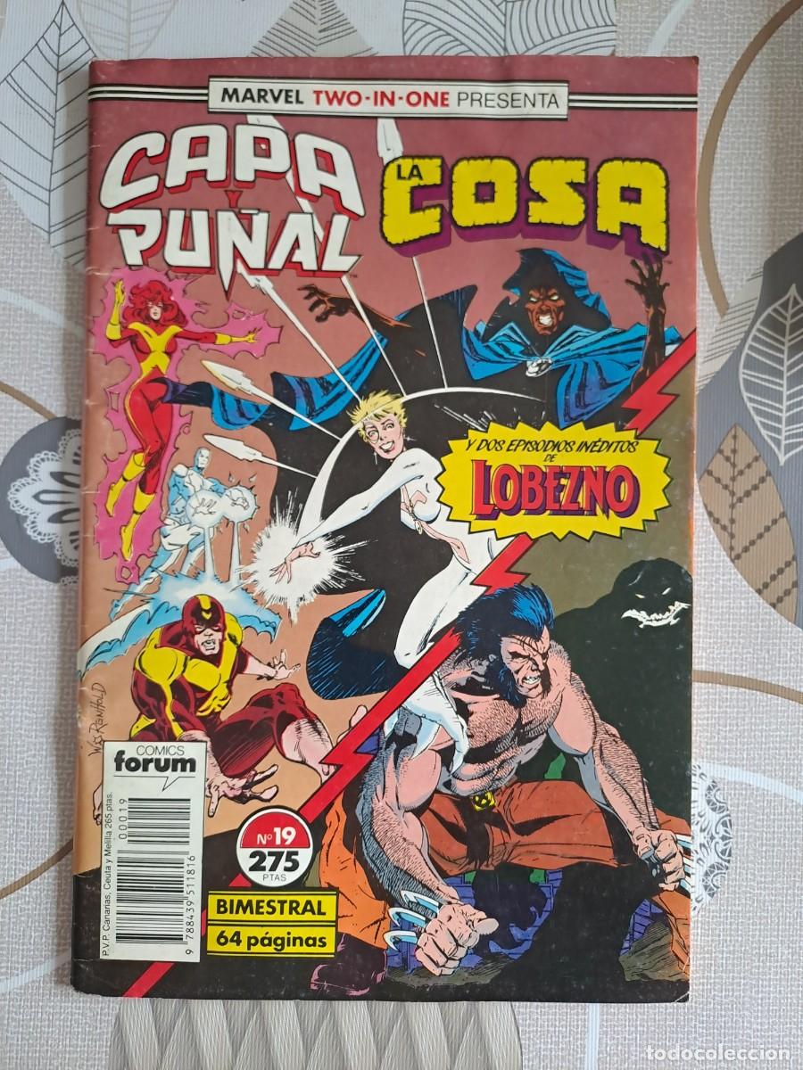 C&oacute;mics: Marvel two-in-one 19, capa y pu&ntilde;al la cosa, F&oacute;rum en buen estado