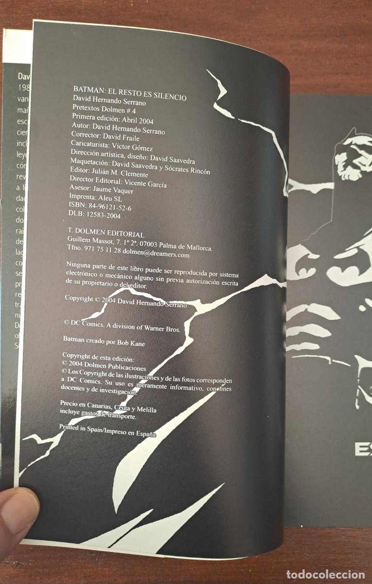 C&oacute;mics: Batman El resto es silencio. Dolmen Pretextos #4 - Foto 4