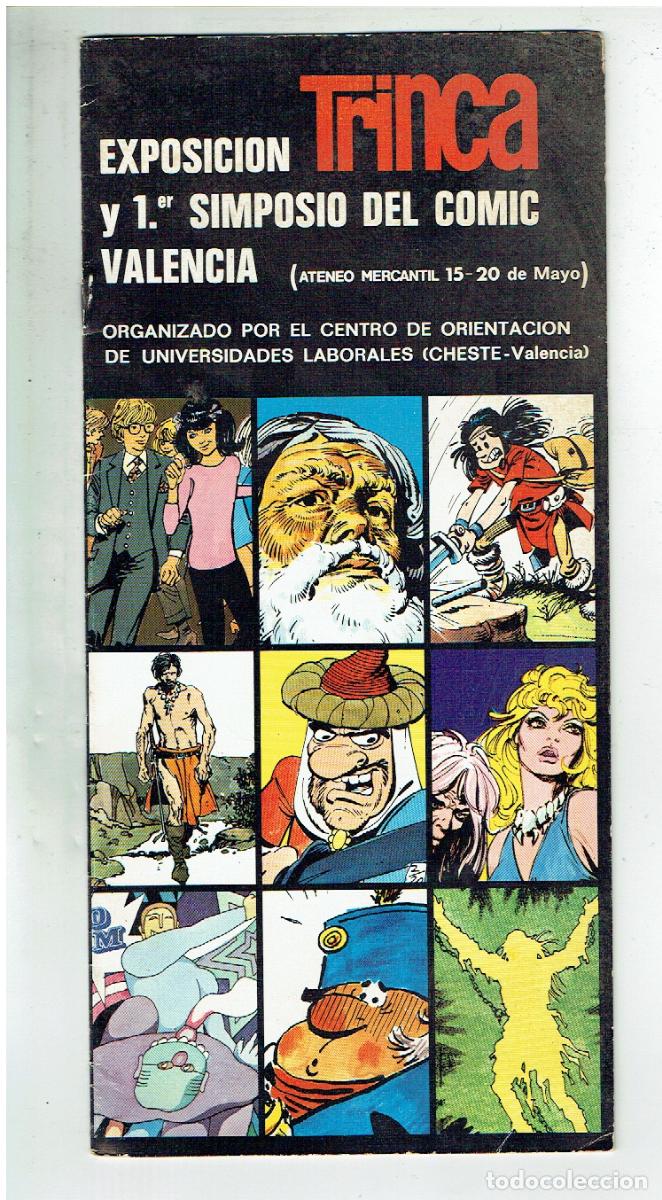 C&oacute;mics: TRINCA. EXPOSICI&Oacute;N Y 1er. SIMPOSIO DEL C&Oacute;MIC VALENCIA. (ATENEO MAYO, 1972).(B/39.3 RUM)