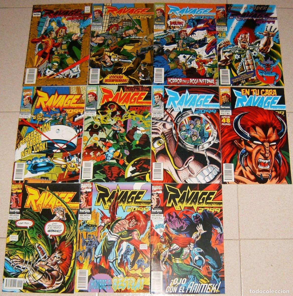 C&oacute;mics: RAVAGE 2099 . 1 2 3 4 5 6 7 8 9 10 11 CASI COMPLETA . LOTE DE 11 N&Uacute;MEROS (DE 12). FORUM
